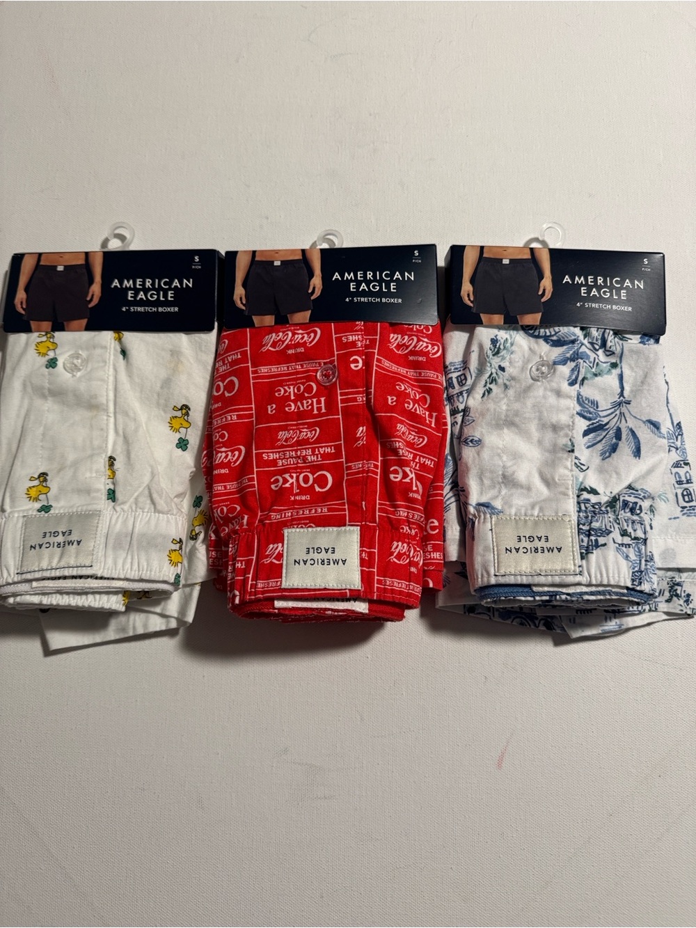 American Eagle Boxers Mens Small 3 Pack